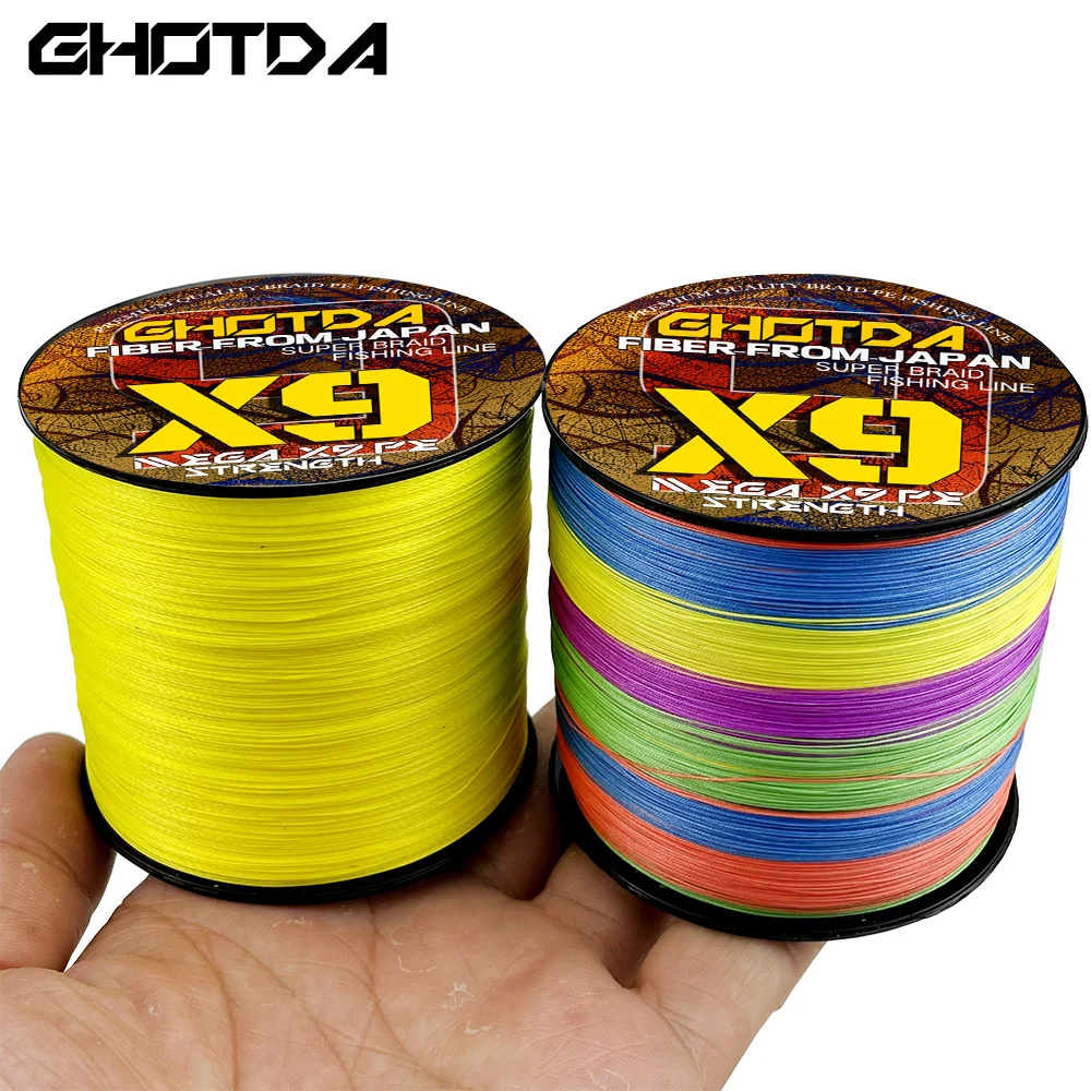 GHOTDA línea de pesca trenzada PE multifilamento suave súper fuerte - imagen 2
