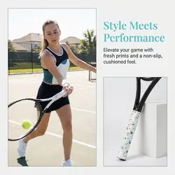 Cinta de agarre antideslizante para raquetas tenis y bádminton 3D
