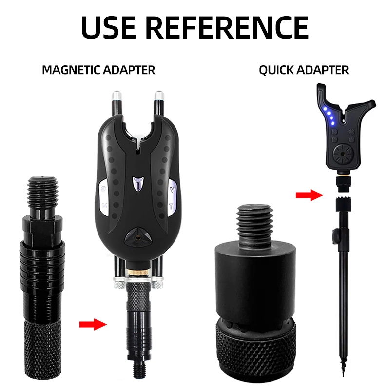 Conector rápido ShareShark de aluminio para alarmas de rod pod - imagen 2