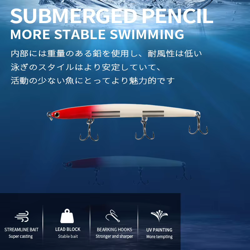 Wobbler Bearking sinking 11cm – 12g - imagen 5