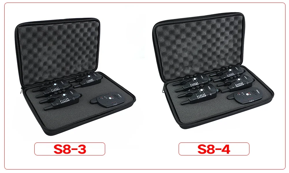 Alarma de pesca Hirisi S8 con luz y indicador de mordida