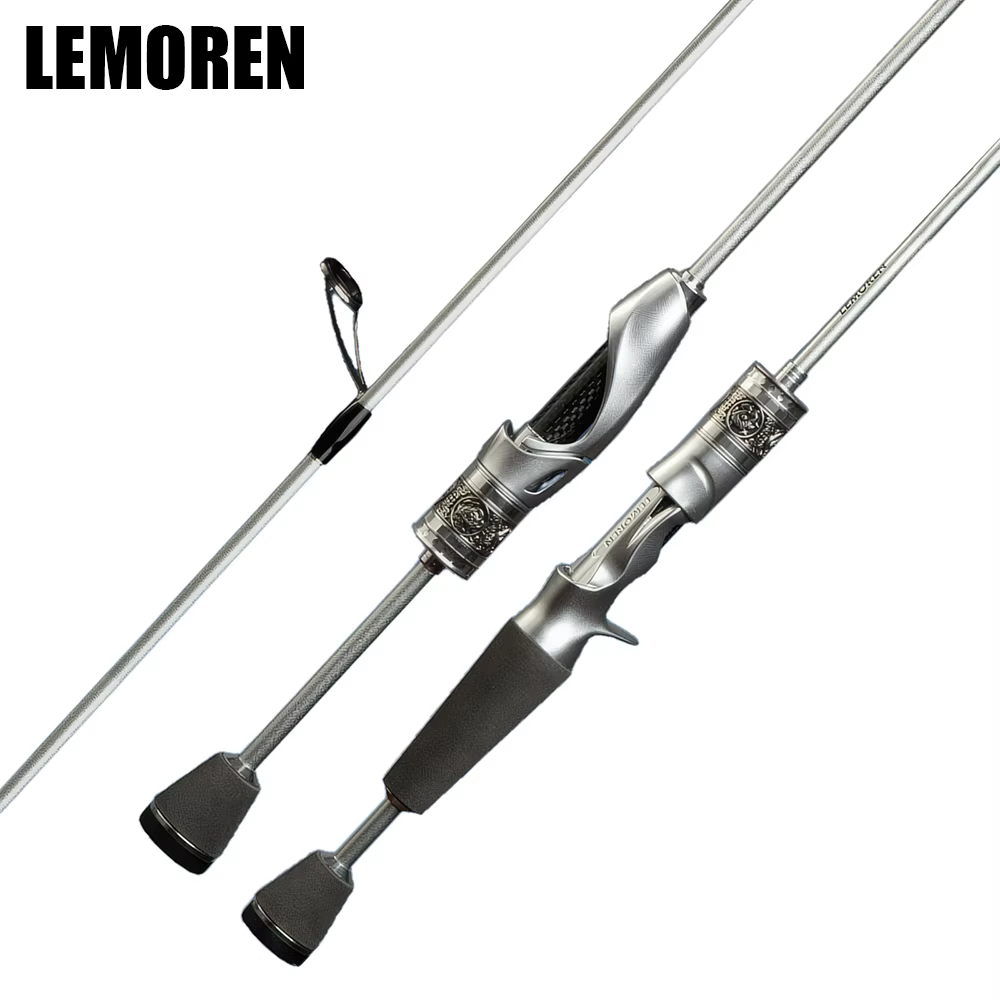 Caña de Spinning Carbono Ultraligera 1,68m para lubina y carpa