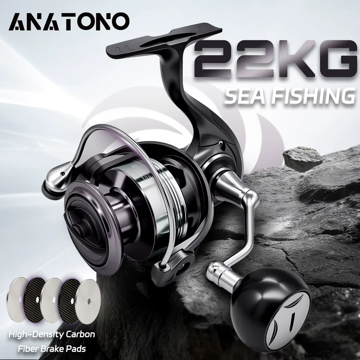 Dainamo Hurricane Carrete Spinning para Surfcasting y Pesca Costera - imagen 5