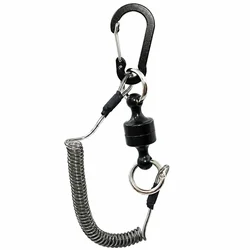 Plomada con línea de seguridad retráctil para pesca