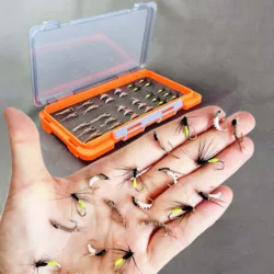 Kit de moscas artificiales para pesca con caña – trucha y salmón