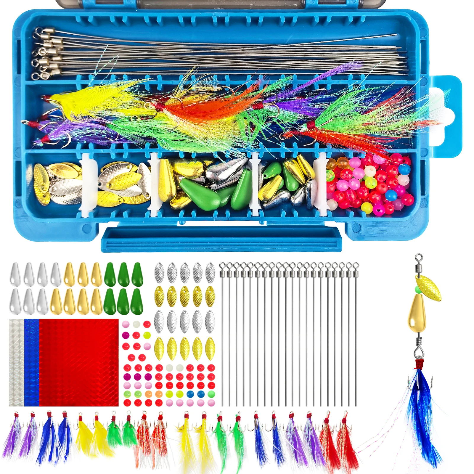 Kit DIY Spinnerbaits FISHER con alambres de acero y abalorios - imagen 2