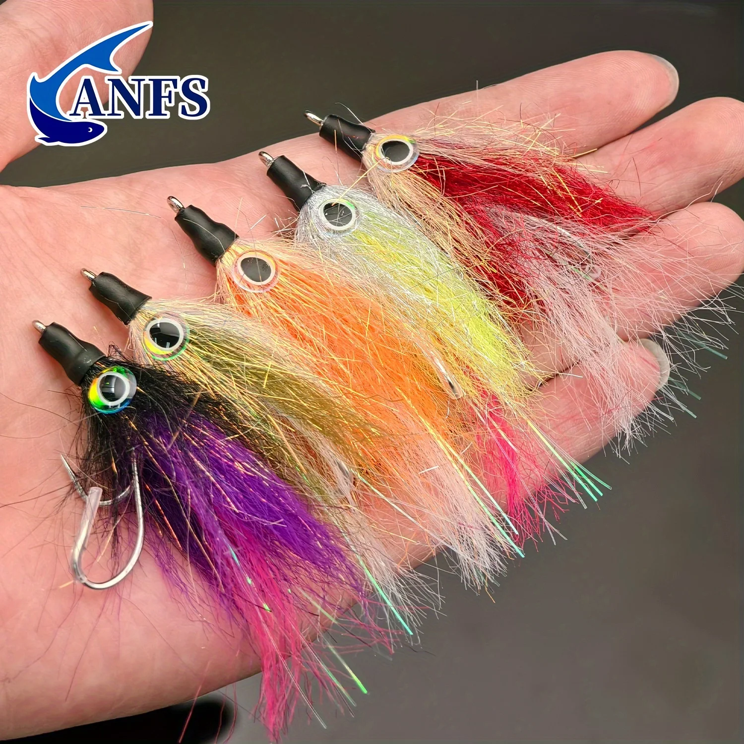 ANFS Mosca Streamer Agua Salada para Lubina Lucio Trucha - imagen 2