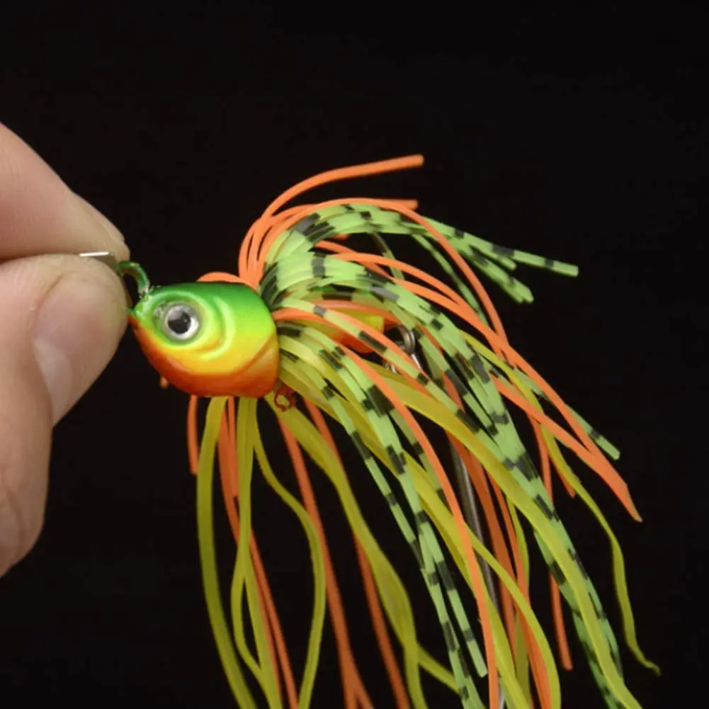 FREE FISHER señuelo swimbait con falda de silicona giratoria - imagen 5