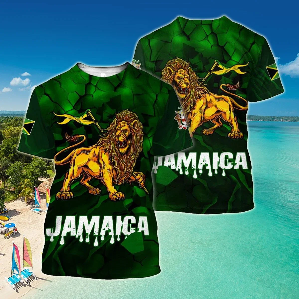 Vista de la camiseta en estilo casual