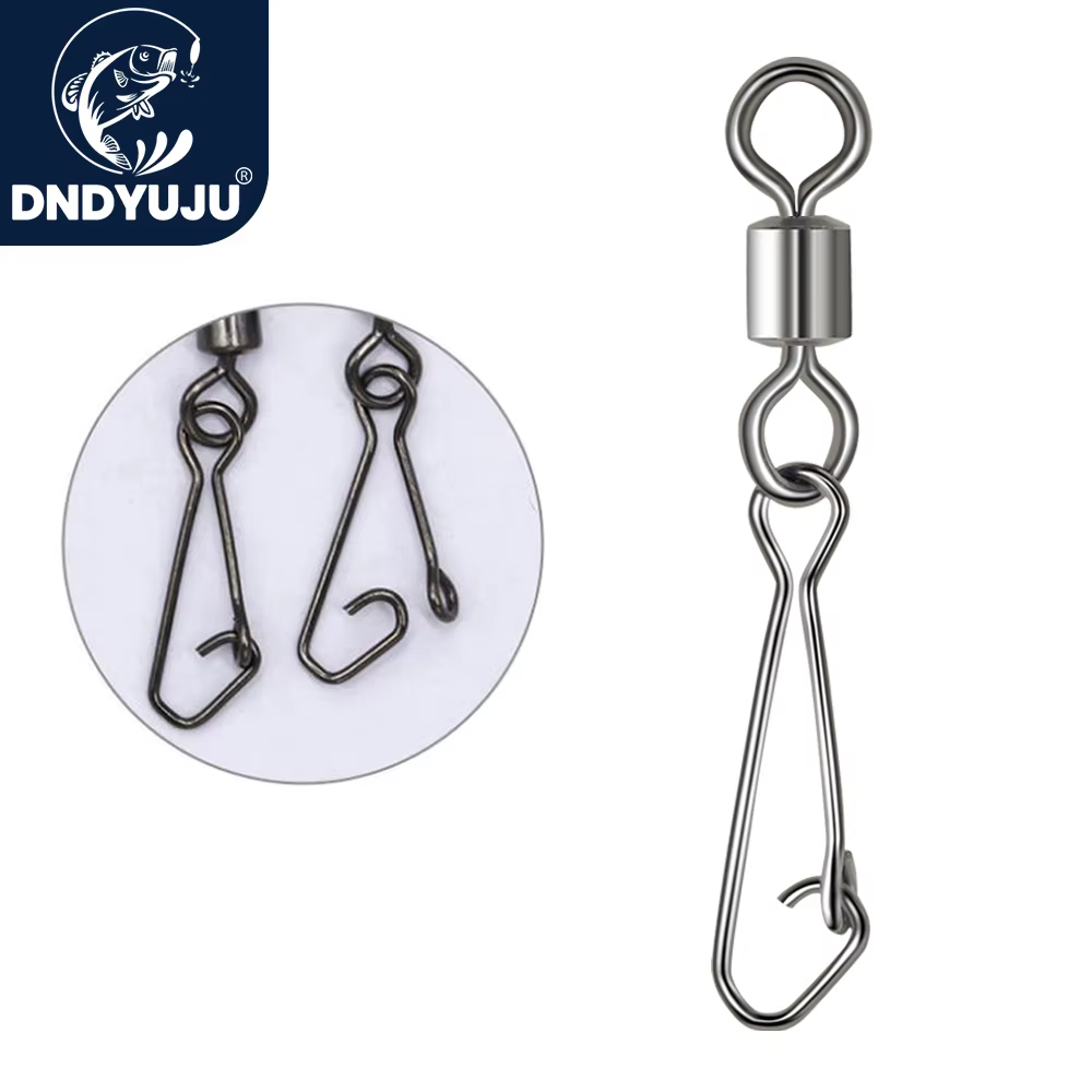 Conector Giratorio DNDYUJU Acero Inoxidable – Snap Swivel para Señuelo