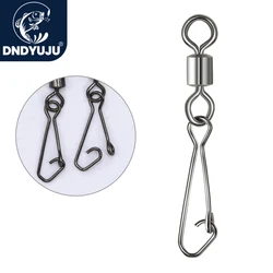 Conector Giratorio DNDYUJU Acero Inoxidable – Snap Swivel para Señuelo
