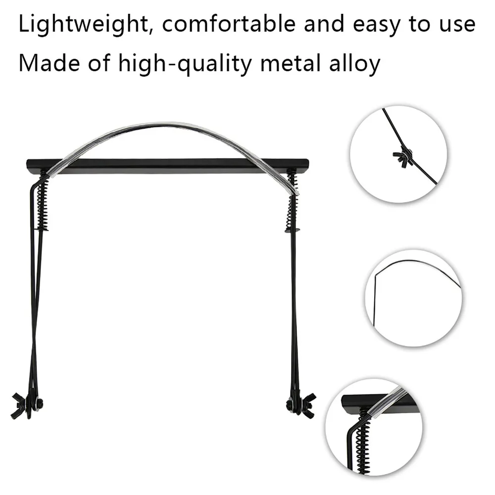 Soporte para armónica ajustable metálico negro para tocar - imagen 2