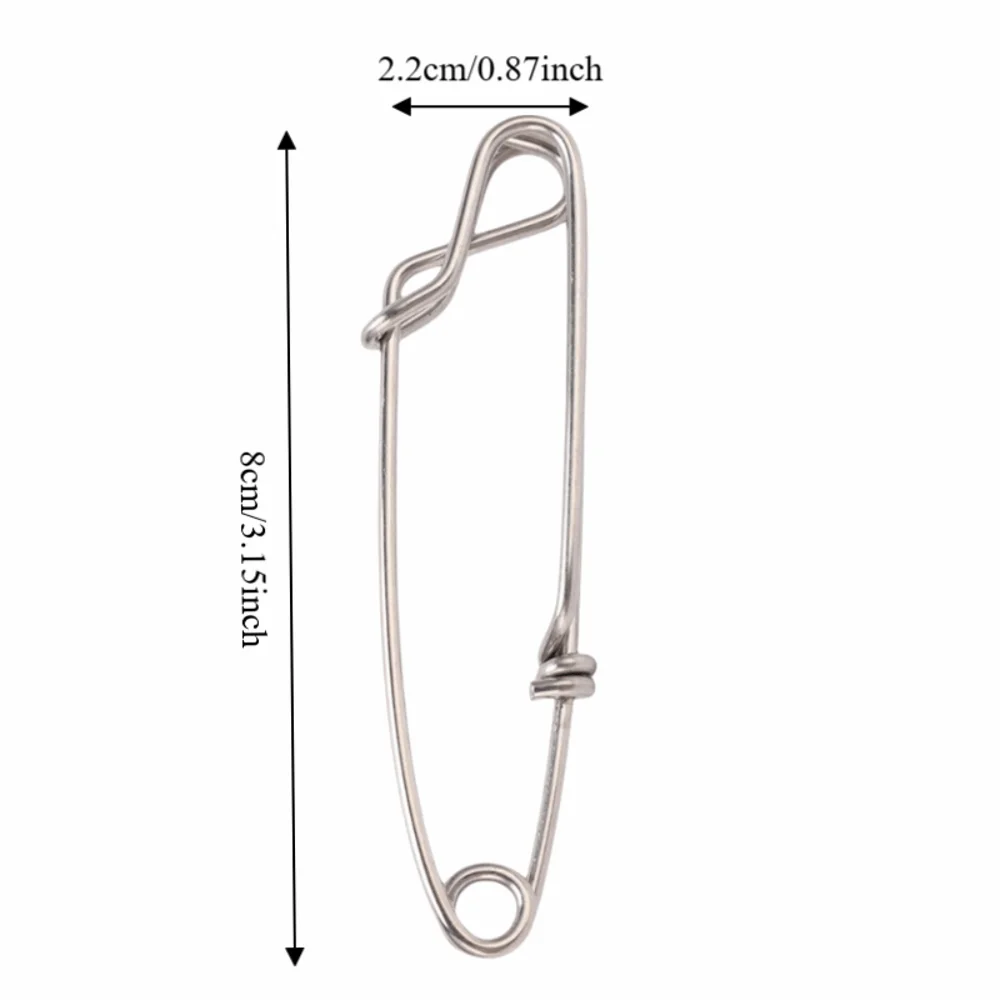 Clips de acero inoxidable para aparejos de pesca