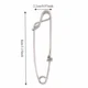 Clips de acero inoxidable con ojo abierto para pesca de atún y crustáceos - imagen 5