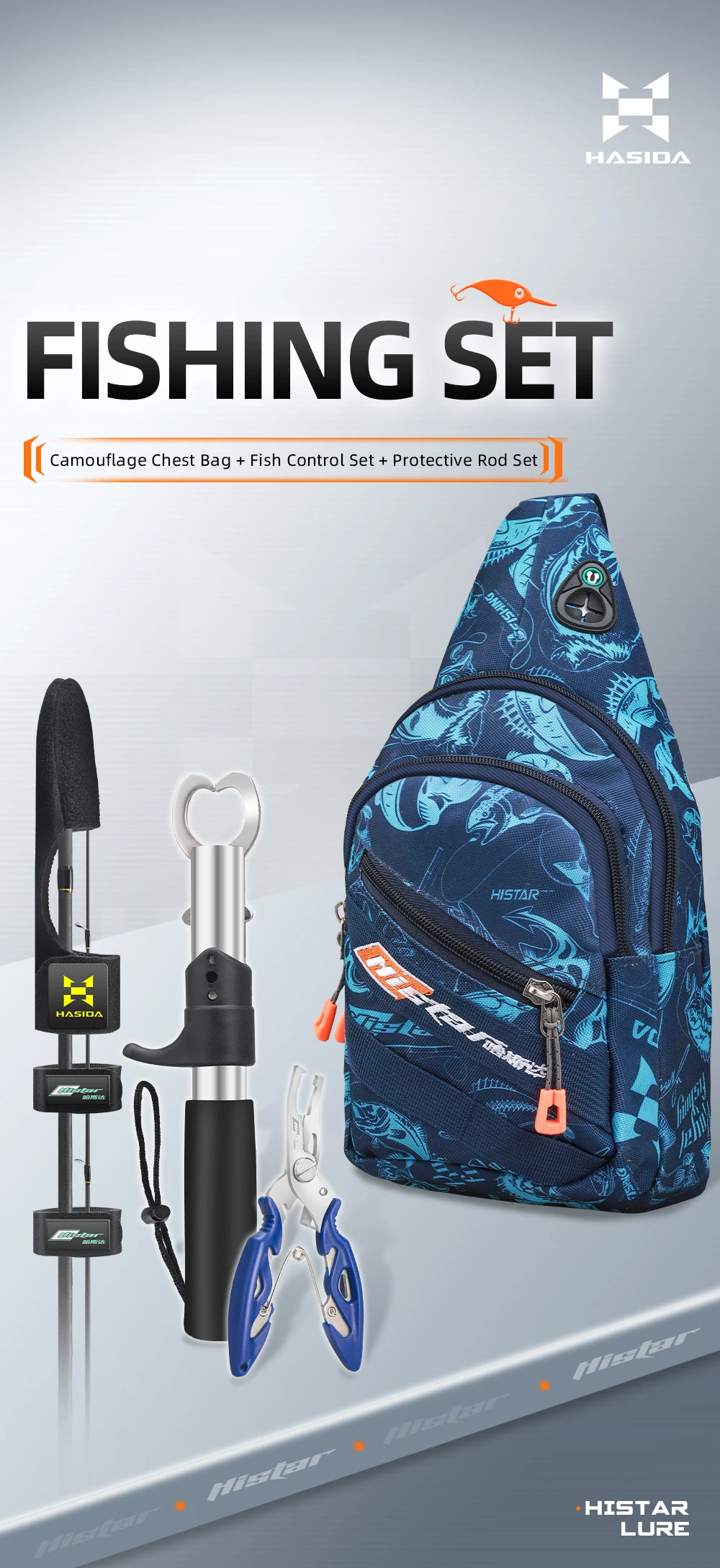 Bolsa de pesca HISTAR multifuncional vista frontal