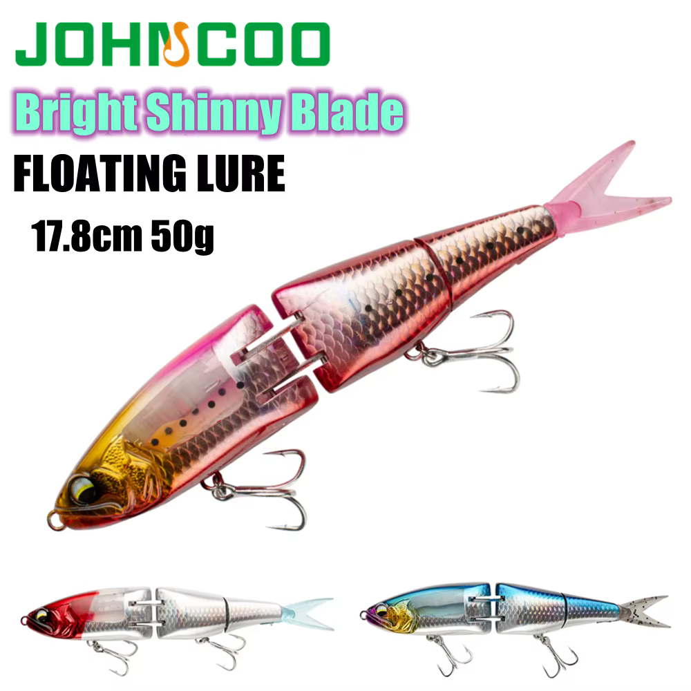 Señuelo Flash Blade flotante multiarticulado de lanzamiento largo