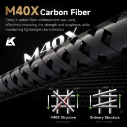 Caña Bone Falcon HANDING Fibra de Carbono – Fuji SiC y Mango Carbono, Extra Rápida