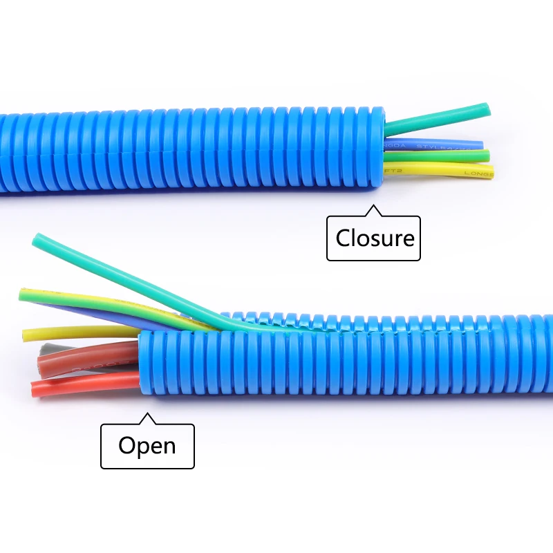 Tubo corrugado multicolor para cableado automotriz aislante PP