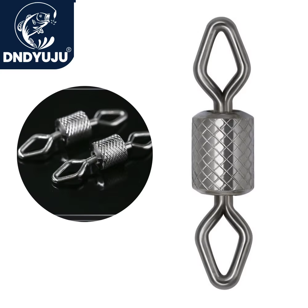 DNDYUJU Barril Giratorio Latón Patrón Diamante Conector de Pesca