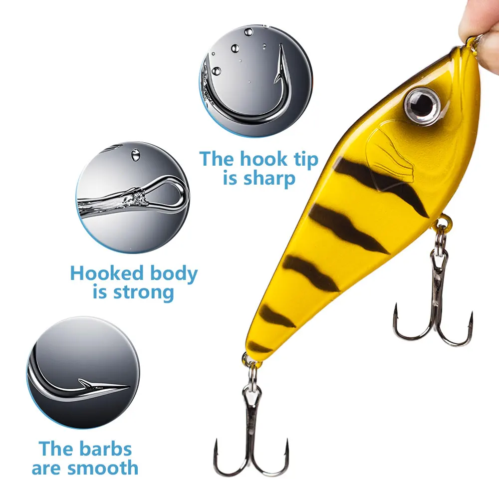 Jerkbait VIB 80mm 15.5g para lucios – Hundimiento lento - imagen 3