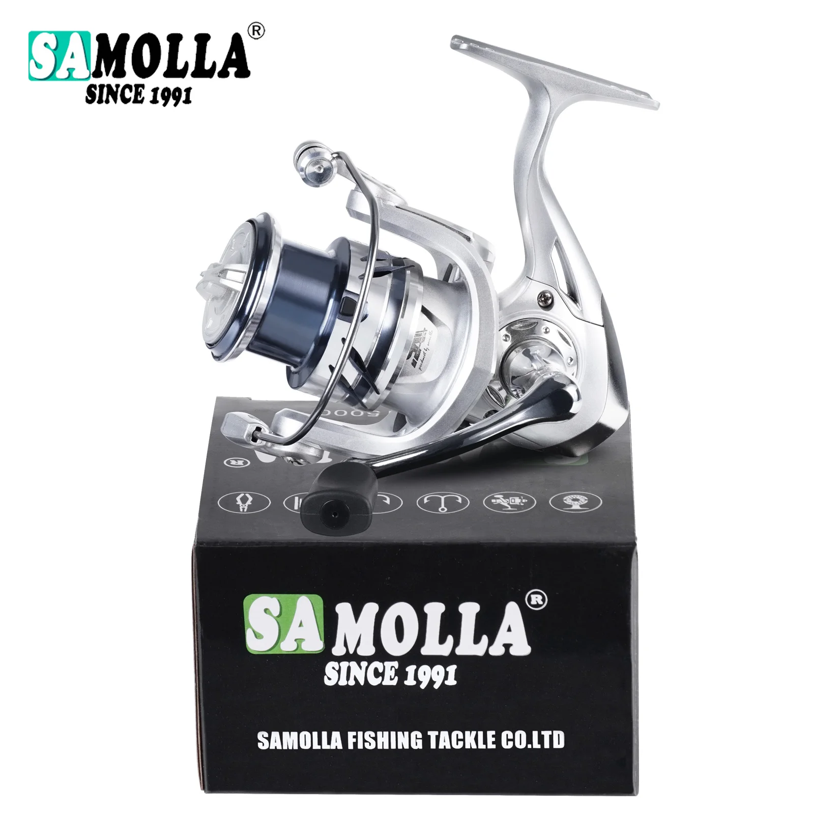 Samolla Carrete Giratorio de Pesca – Arrastre 12KG para Lubina - imagen 4