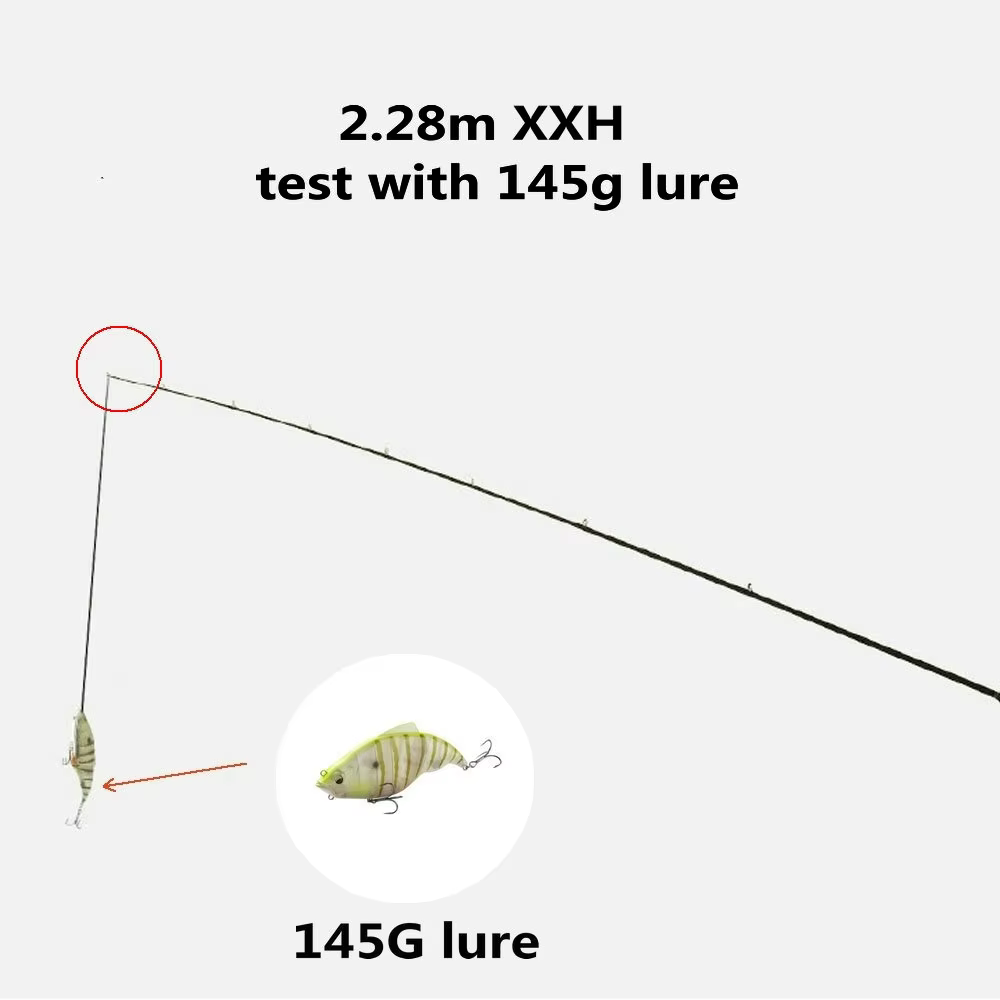 Caña Jerkbait XH de Carbono 2,28 m, 40 lb - imagen 4