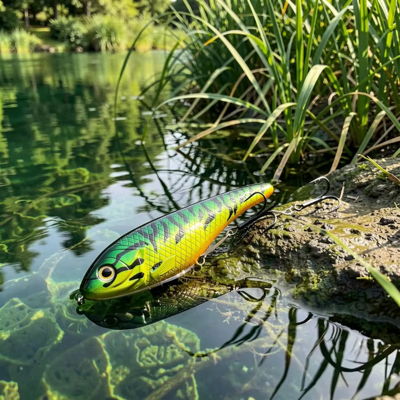 Señuelo Jerkbait 150mm – Hundimiento Dinámico para Lucio con Rodada