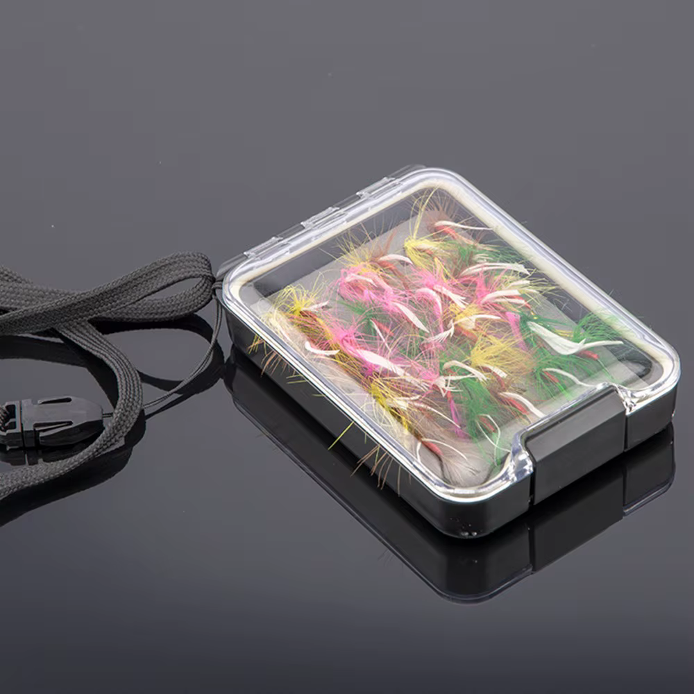 Caja ABS para Pesca con Mosca con Tapa Transparente – Estuche Slim para Señuelos - imagen 2