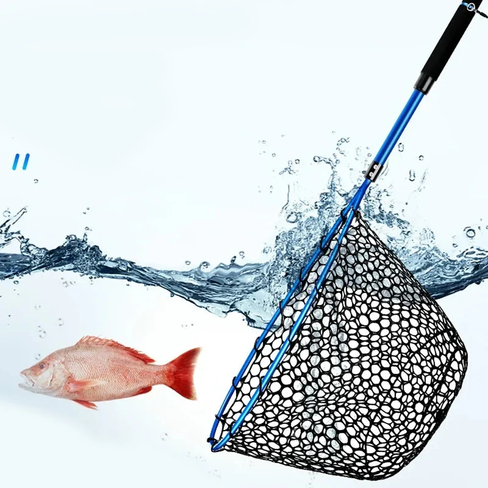 Salabre plegable ultraligero de silicona – Red de mano para pesca en mar - imagen 5