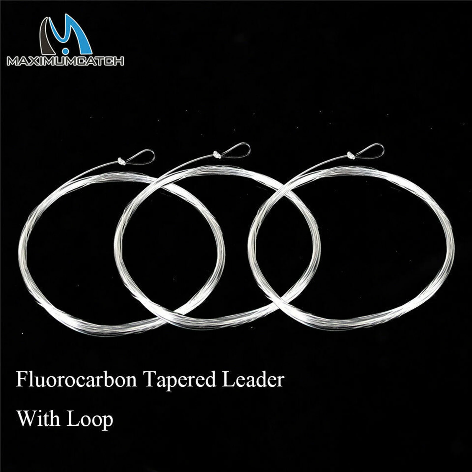 Línea de pesca con mosca cónica Maximumcatch fluorocarbono con lazos - imagen 4