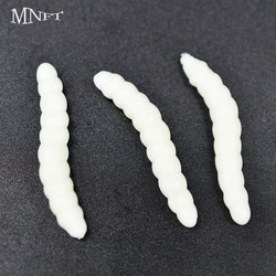 Señuelo de pesca gusano silicona MNFT – Sabor camarón para lubina