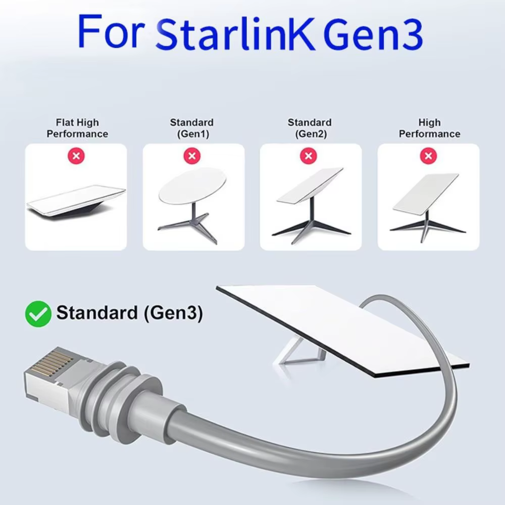 Cable Adaptador SPX a RJ45 para Starlink Gen3 e Mini, IP68 - imagen 5