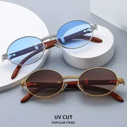 Gafas de sol pesca UV400 redondas – Montura pequeña negra clásica