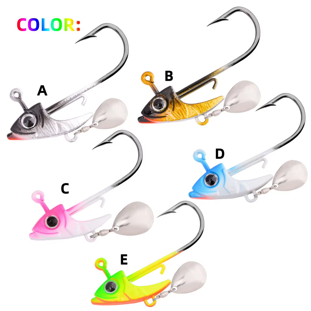 Señuelo Jig Metálico Giratorio con Lentejuela para Pesca - imagen 4