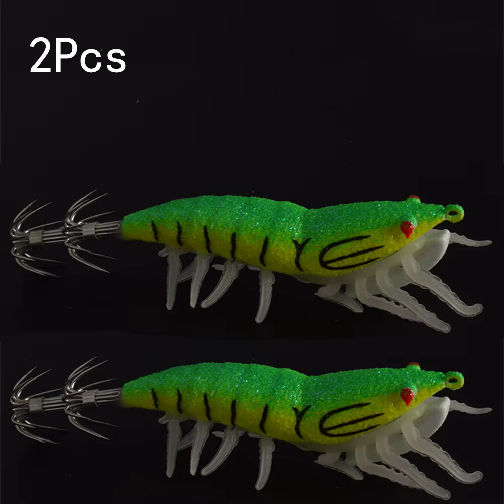 Señuelo Camarón Luminiscente para Pesca Nocturna en Agua Salada - imagen 5