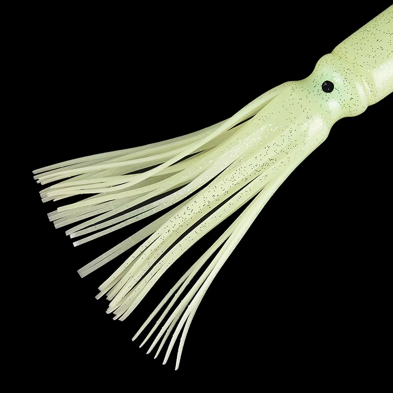 Señuelo Pulpo 30cm Brillos calamar – Goma suave para atún - imagen 5