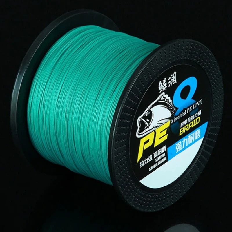 Línea de pesca trenzada PE X8 ultra suave resistente a abrasión