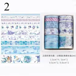 Cintas Decorativas Kawaii Serie Bosque Marino – Papel Japonés para Scrapbooking