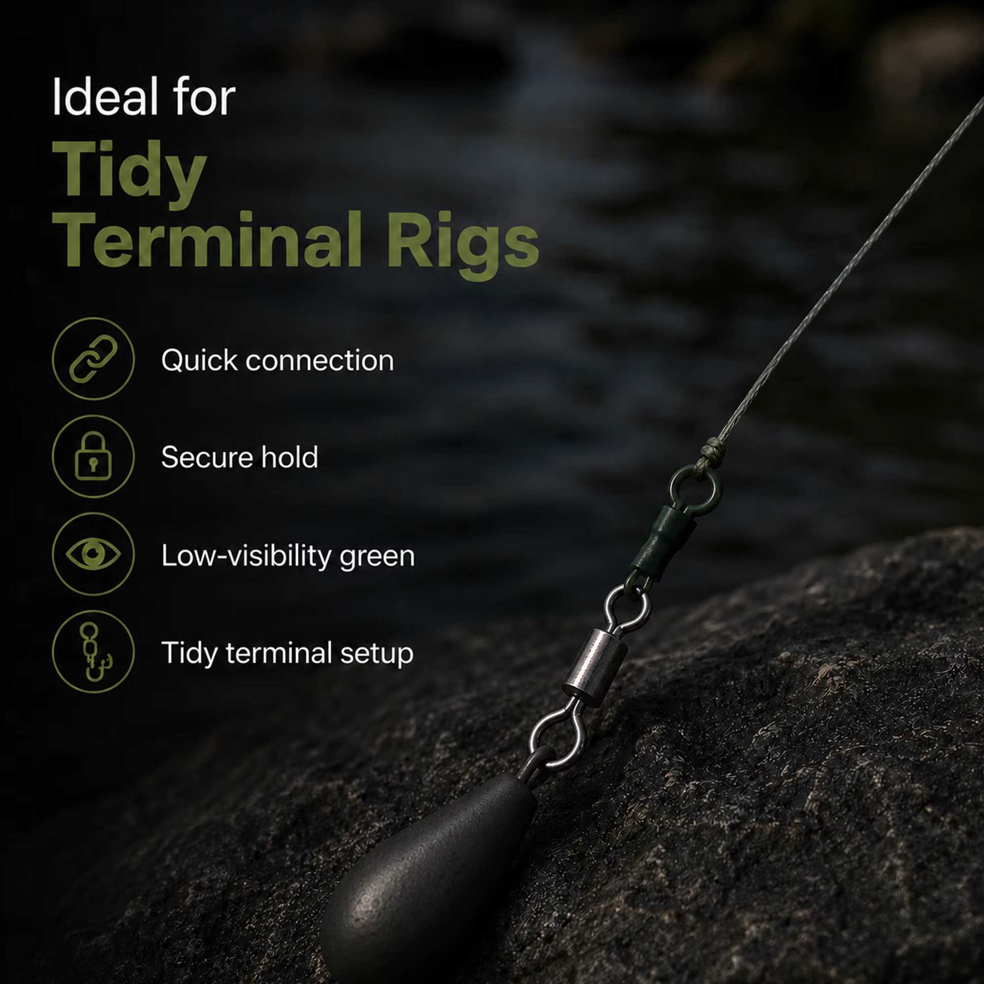 9KM Clips de plomo para carpfishing anti-espanto - imagen 5
