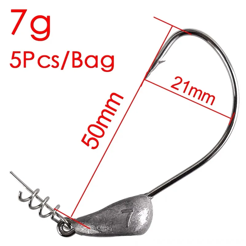 Mrlurion Jig Head con púas y vástago giratorio para vinilo - imagen 4