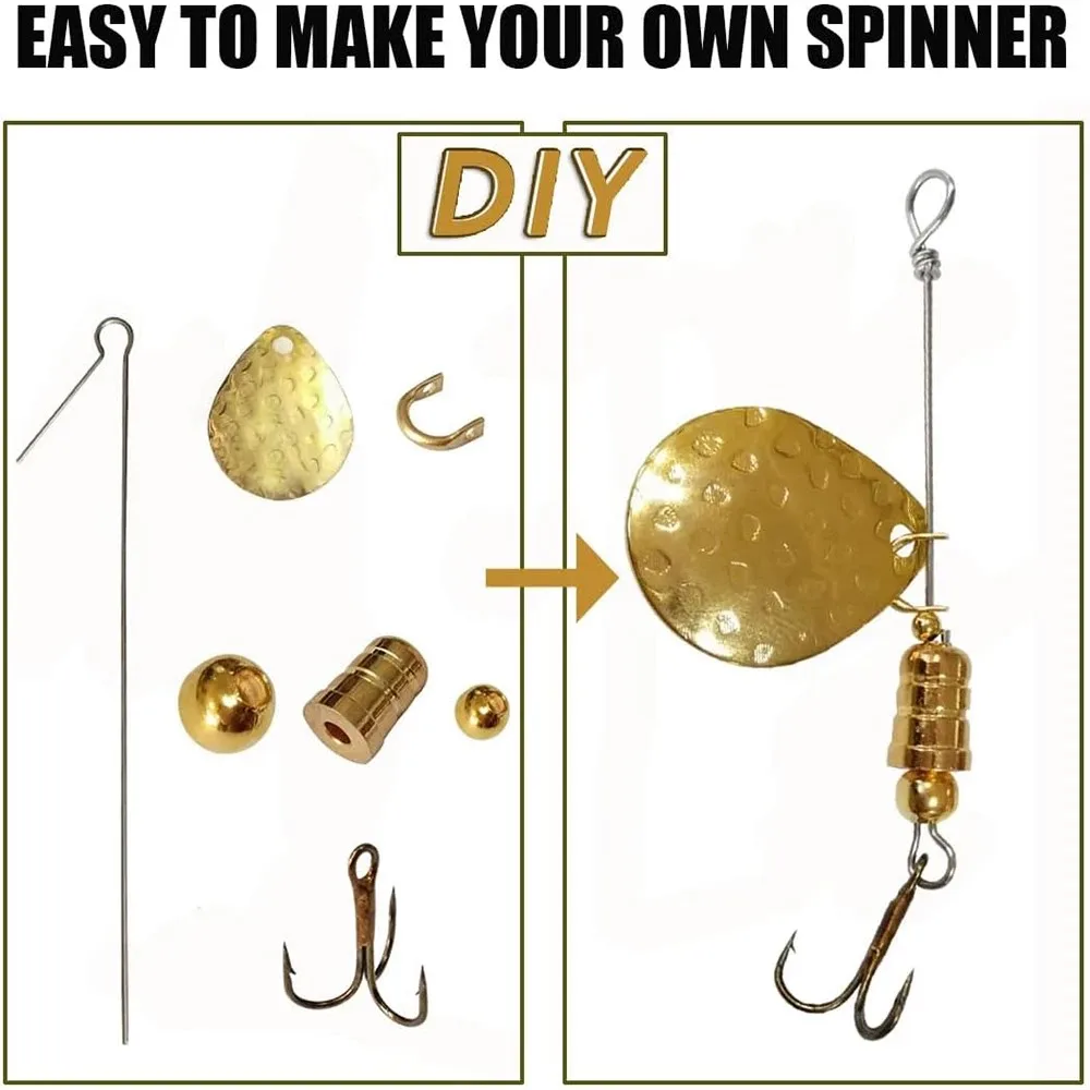 Kit Montaje Spinner – Cuchara, horquilla y anzuelos triples para pesca