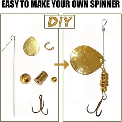 Kit Montaje Spinner – Cuchara, horquilla y anzuelos triples para pesca