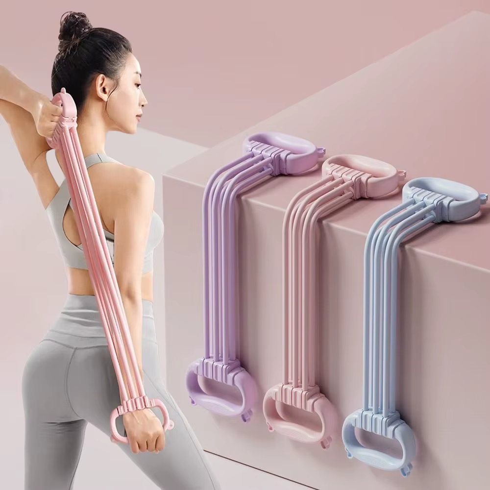 8 Bandas de Resistencia Yoga – Silicona Suave 35 LB - imagen 3