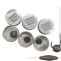 TAKEDO Masilla de Tungsteno Tricolor para Pesca