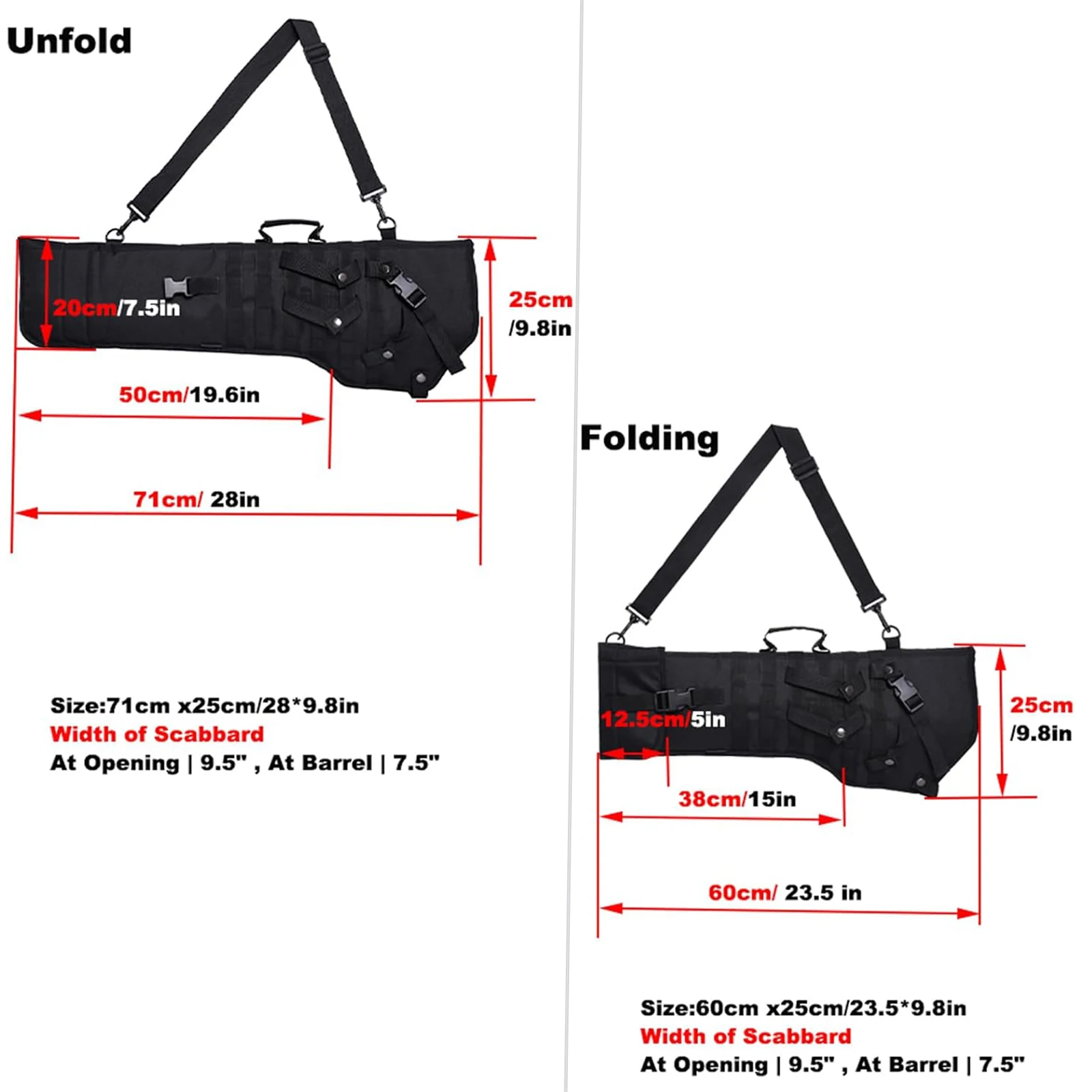 Kylebooker funda táctica para rifle y escopeta con hombrera - imagen 4