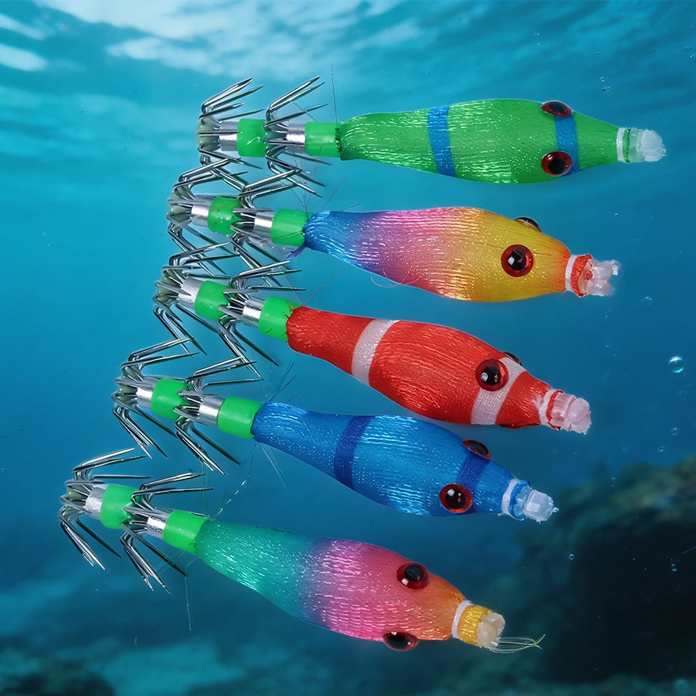 Señuelo flotante calamar con anzuelos para lubina y acción - imagen 5
