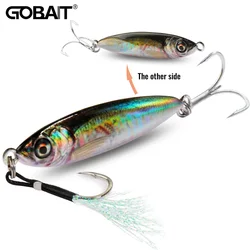 Jig Metálico GOBAIT 20-40g – Señuelo Giratorio con Ojos 3D