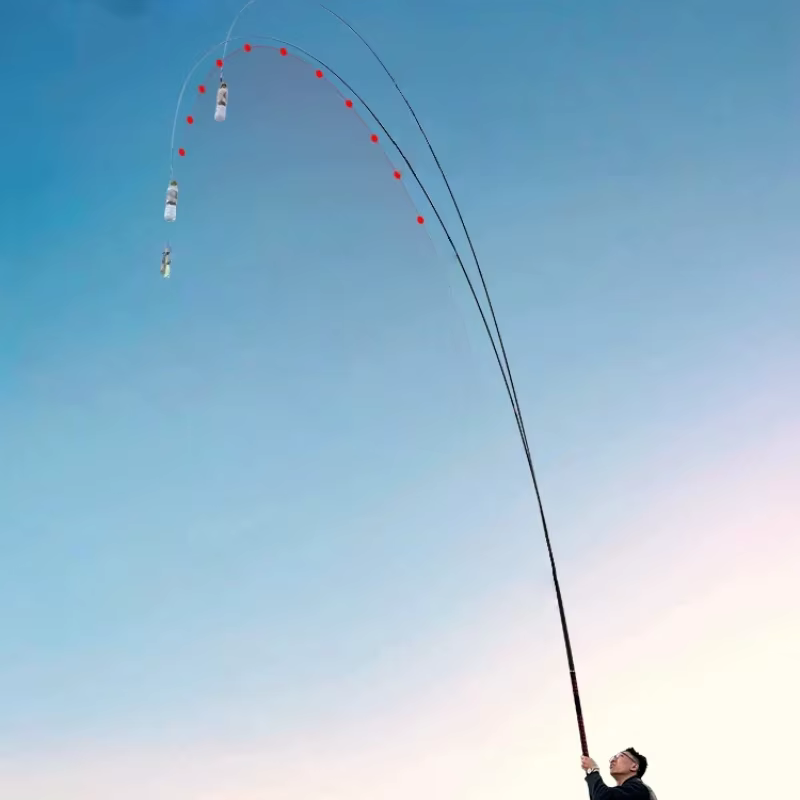 Caña telescópica superligera para pesca en ríos, agua dulce y carpas