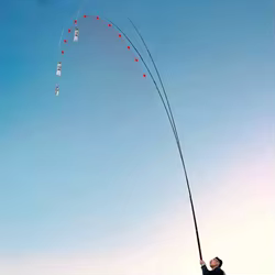 Caña telescópica superligera para pesca en ríos, agua dulce y carpas
