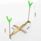 Soporte ajustable para cañas de pesca en hielo plegable de aluminio